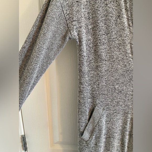 Long Gray Button Up Cardigan - Picture 6 of 6